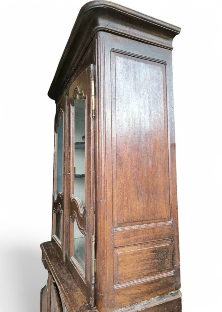 Buffet Deux Corps en Chêne Époque Régence - Ethic Atelier