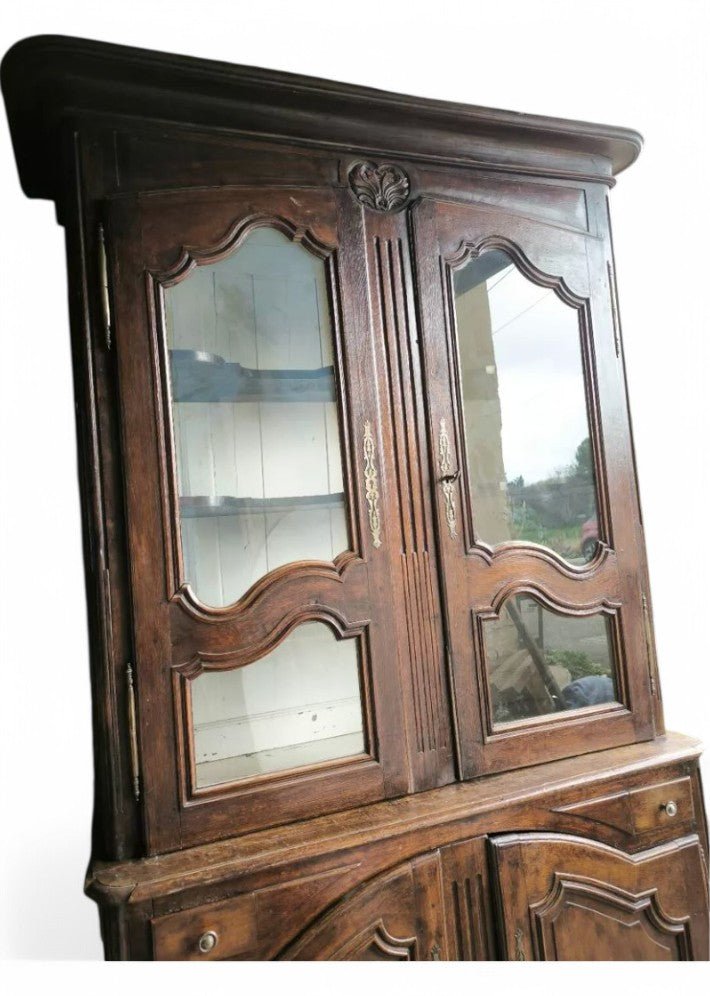 Buffet Deux Corps en Chêne Époque Régence - Ethic Atelier