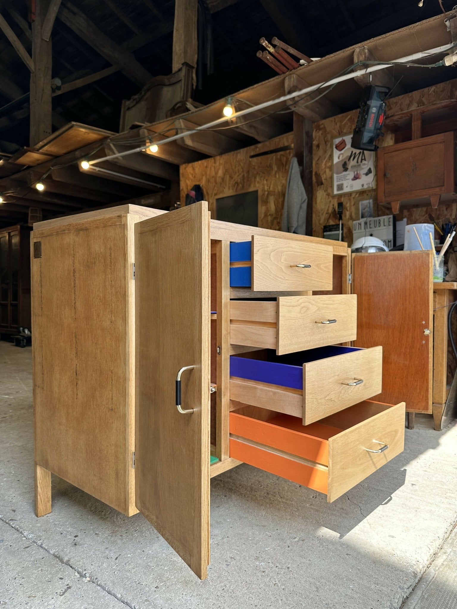 Caroline, Buffet vintage pieds compas - Ethic Atelier