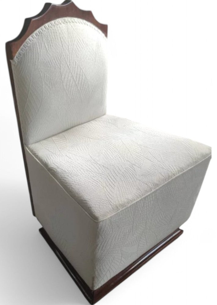 Chauffeuse Art Déco en Noyer Massif - Ethic Atelier