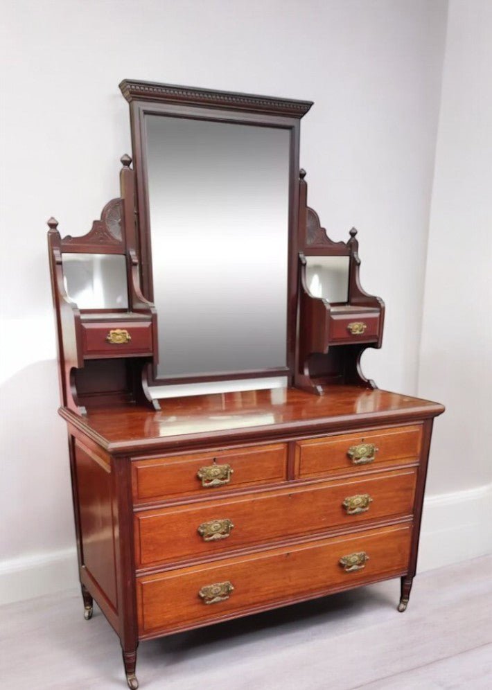 Commode Coiffeuse Anglaise Classique en Acajou Massif - Ethic Atelier