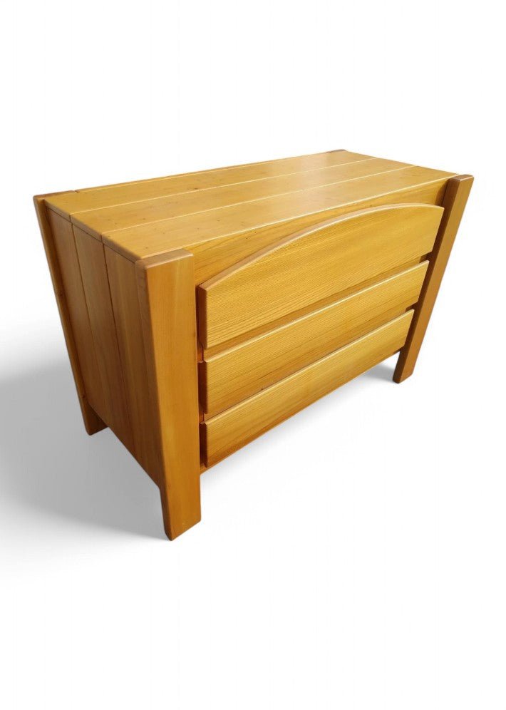 Commode en orme massif vers 1970 - Ethic Atelier
