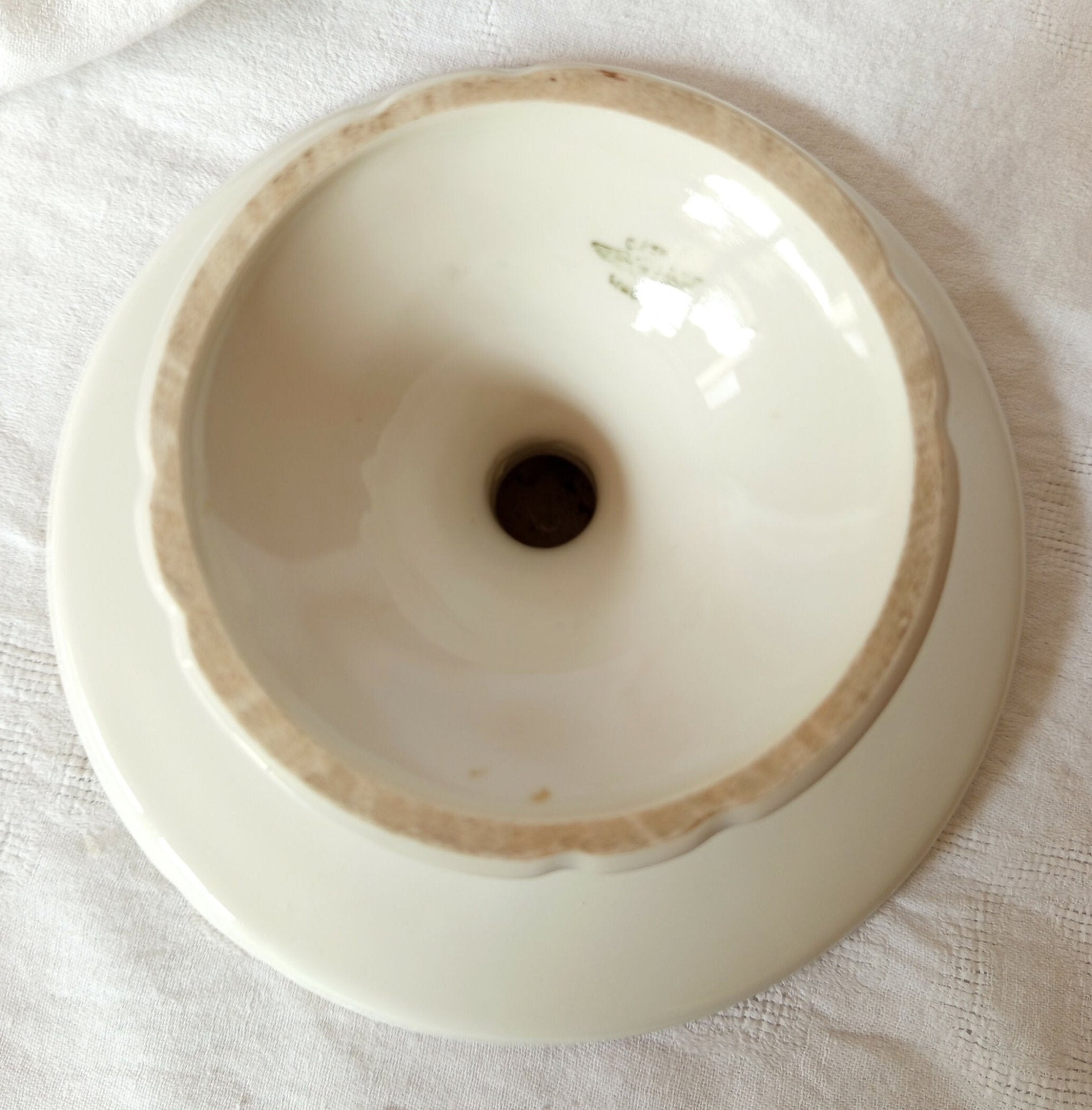 Compotier fleuri en porcelaine de Limoges C&P Début XXe - Ethic Atelier