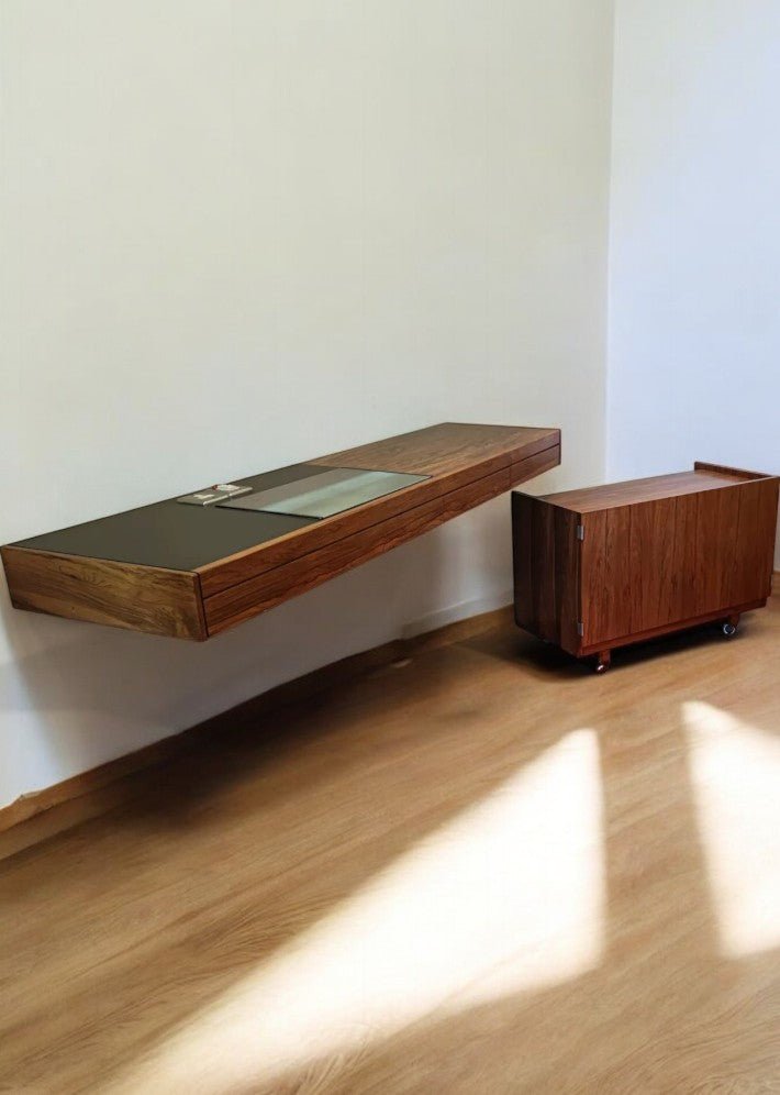 Console Suspendue en Palissandre de Rio par Robert Heritage pour Archie Shine – Vers 1960 - Ethic Atelier