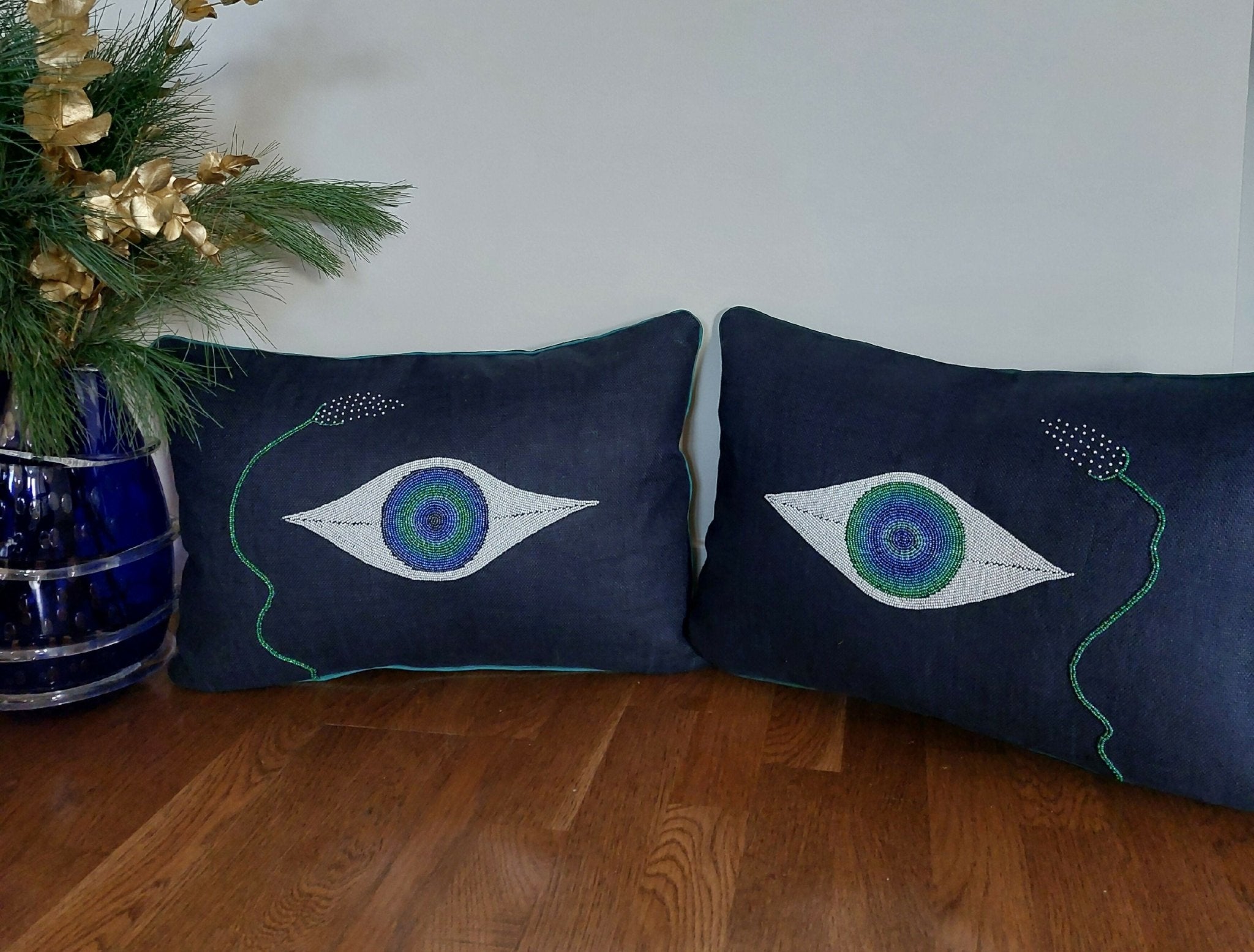 Coussin "l'Œil et le brin de Blé D." - Ethic Atelier