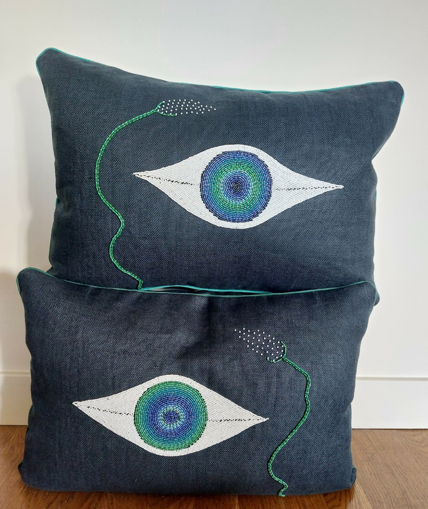Coussin "l'Œil et le brin de Blé D." - Ethic Atelier