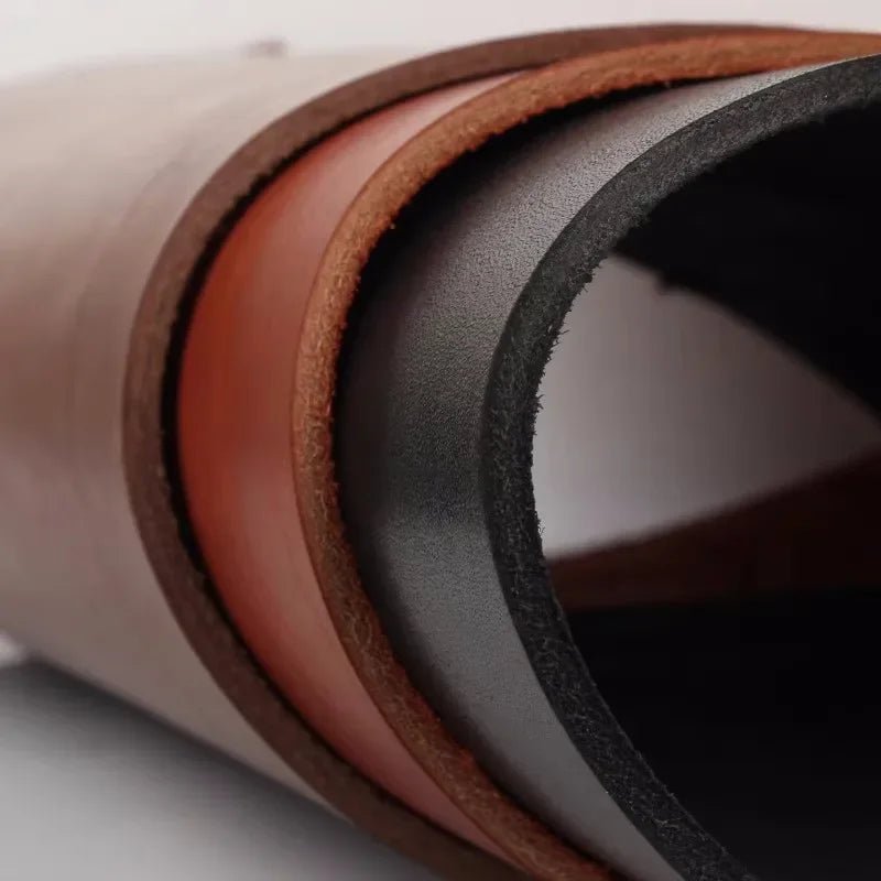 Cuir de Vachette Dur Épais "Artisanat et Durabilité" Orange - Ethic Atelier