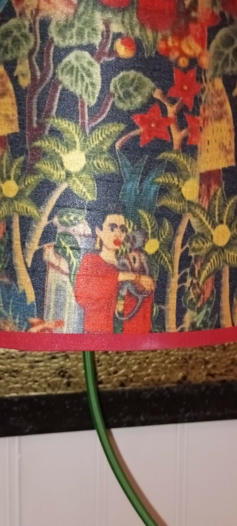 Décor mural "Journey to the Jungle by Frida" - Pièce unique, upcycling et papier Lamali - Ethic Atelier