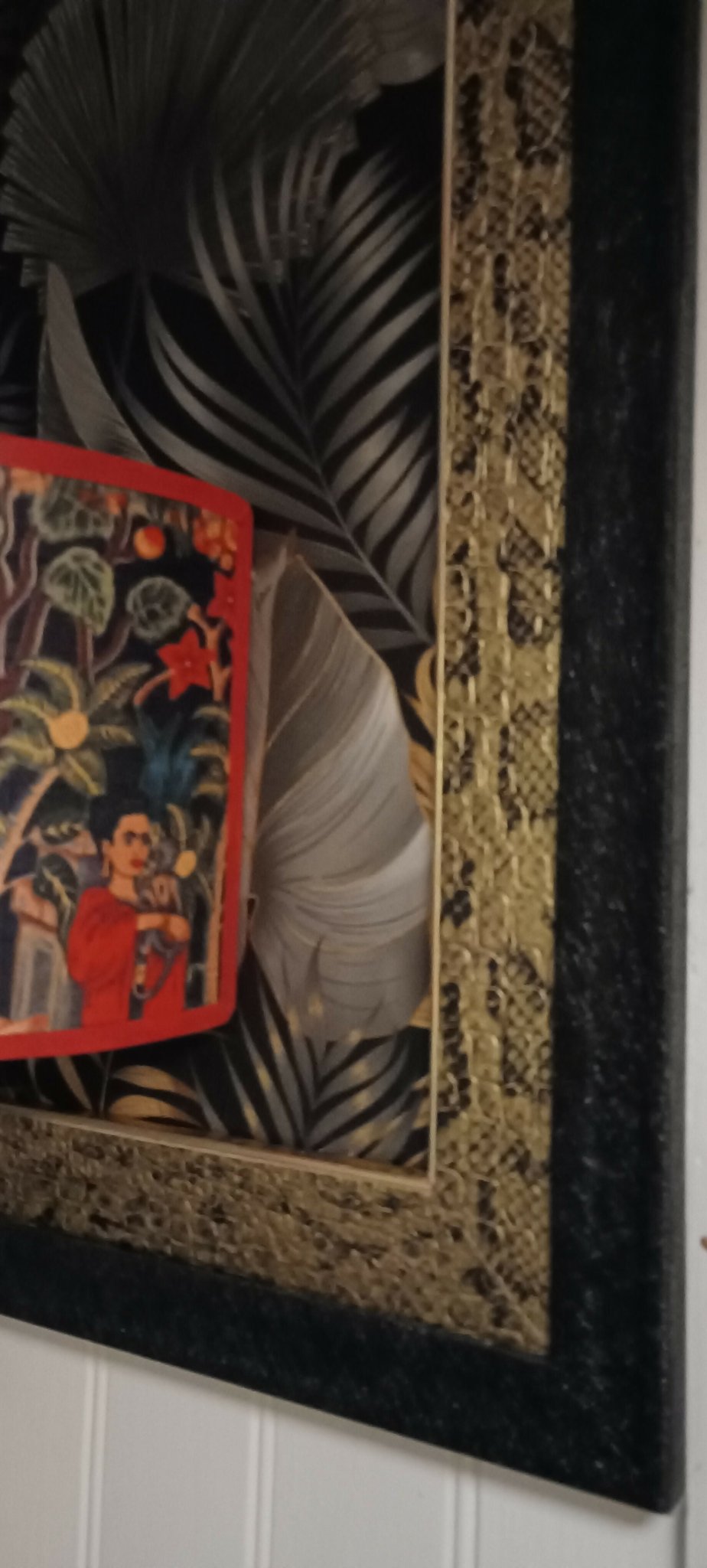 Décor mural "Journey to the Jungle by Frida" - Pièce unique, upcycling et papier Lamali - Ethic Atelier