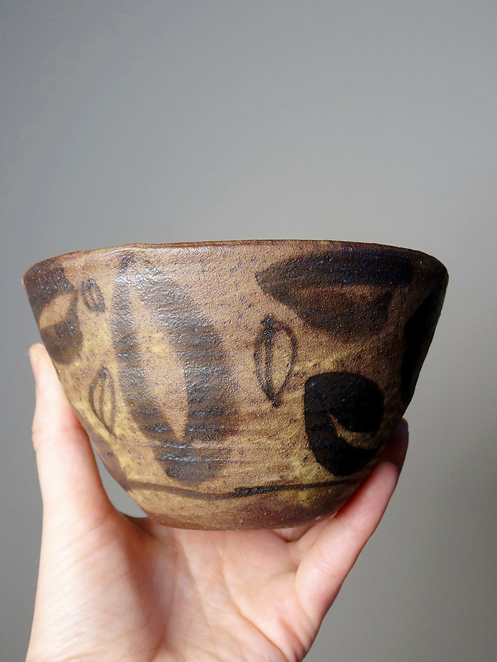 Duo de bols en céramique/grès artisanaux "Wabi - Sabi" dépareillés vintages - Ethic Atelier