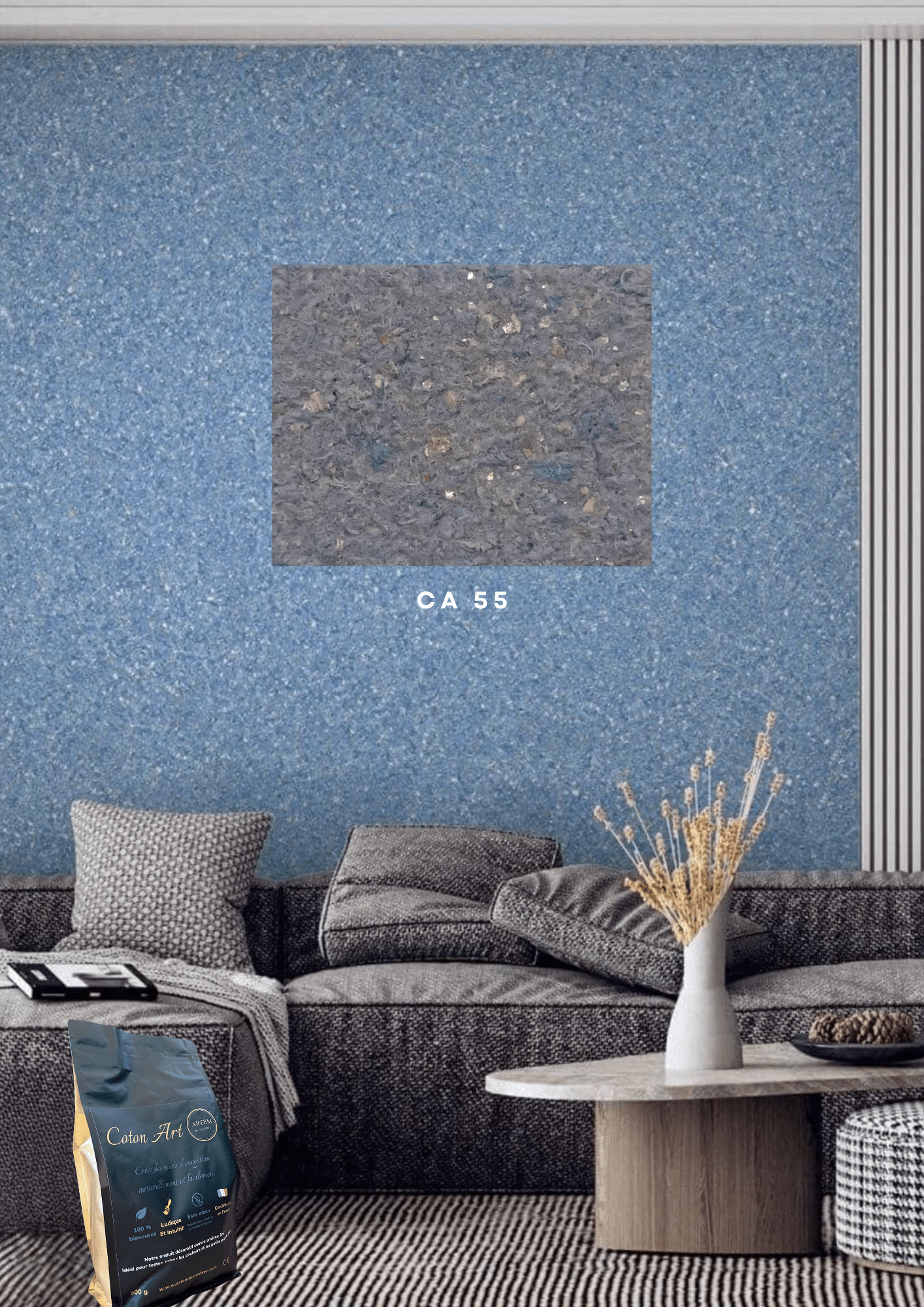 Enduit décoratif écologique Coton - Art – Coffret professionnel 12 coloris - Ethic Atelier