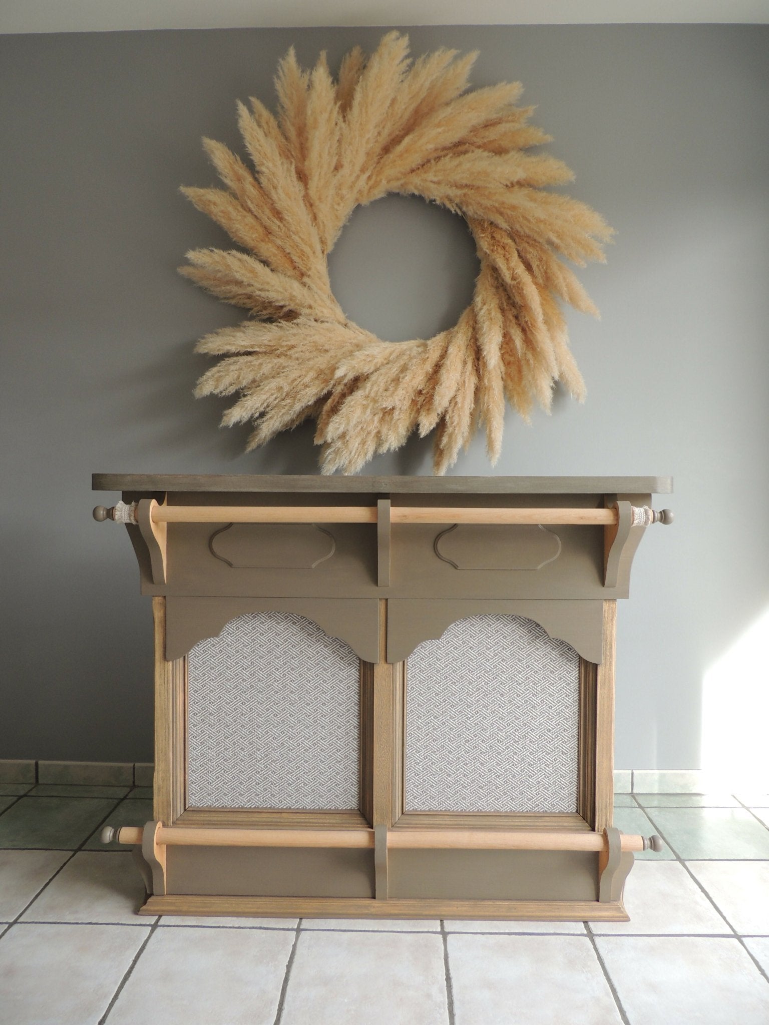 Ensemble bar et ses tabourets bohème - Ethic Atelier