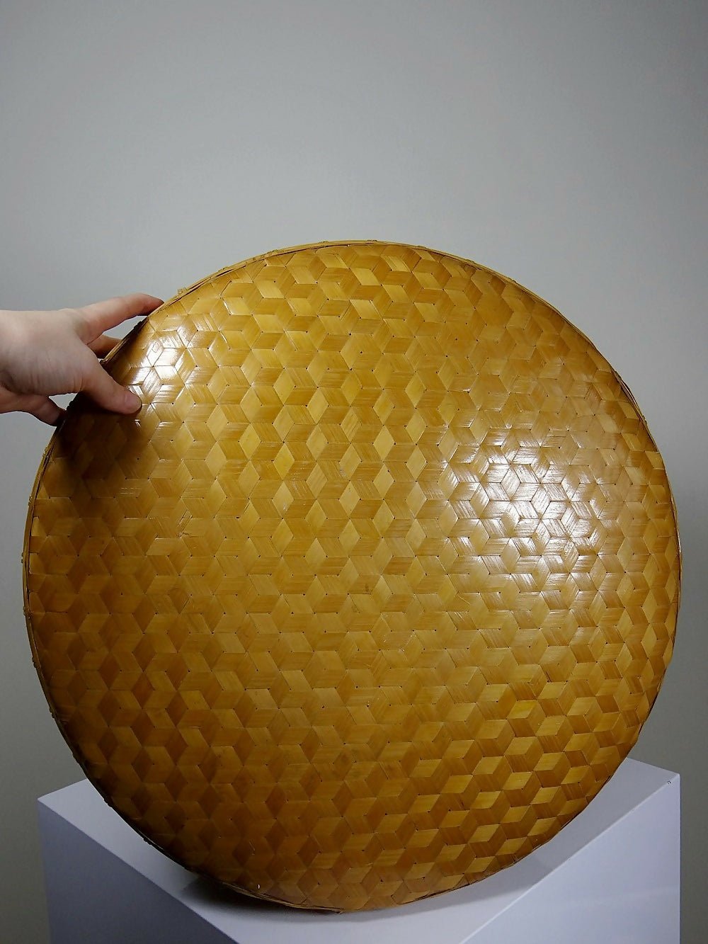 Ensembles de 4 boîtes gigognes en bambou tressé artisanat asiatique vintage 70" - Ethic Atelier