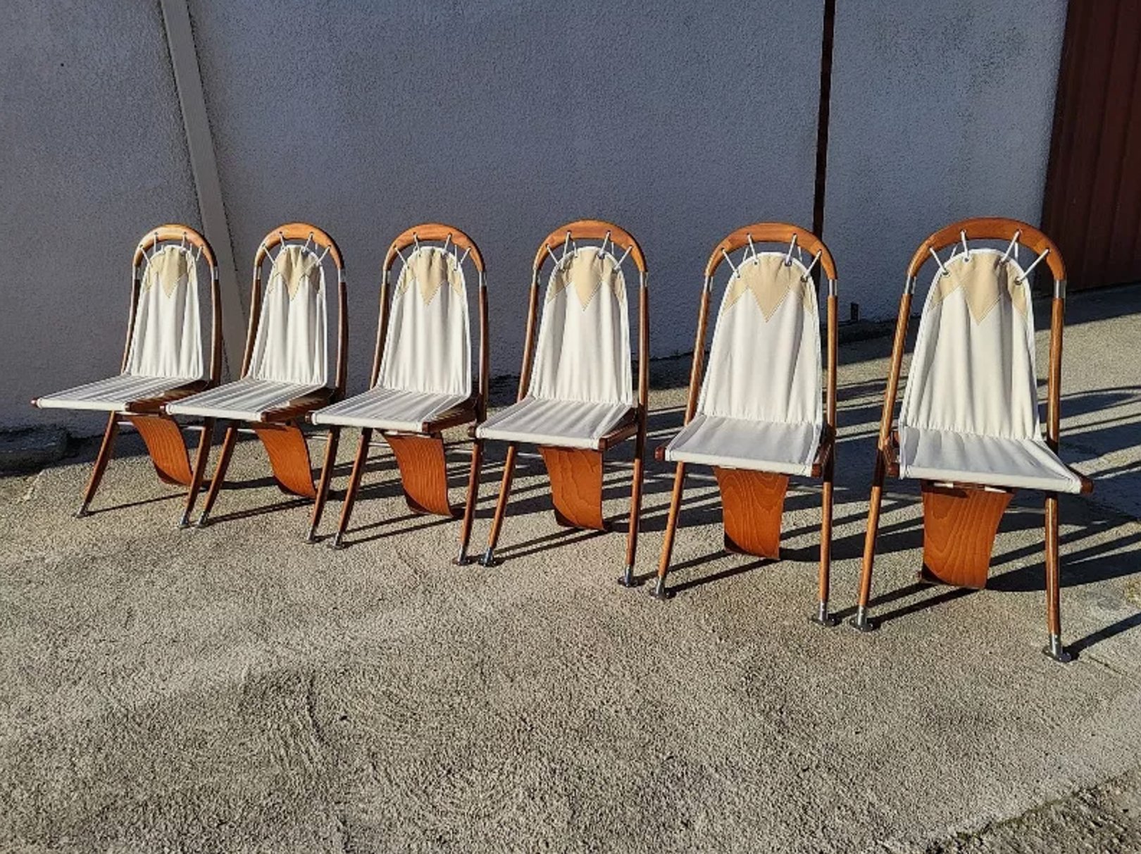 Exceptionnel Lot de 6 Chaises Babord de Salle à Manger - Deck Line - Décoration de Bateau - Ethic Atelier