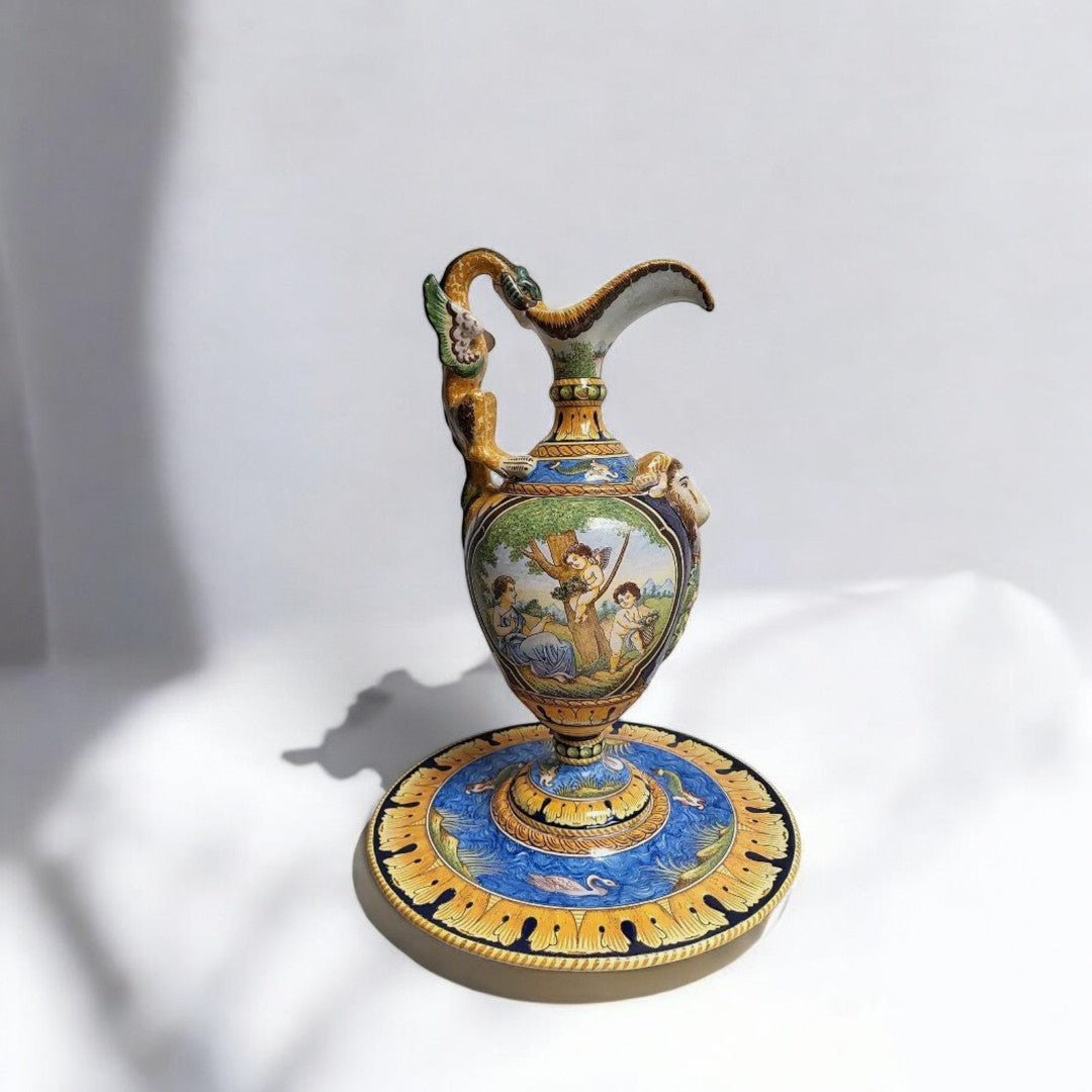 Exceptionnelle Aiguière + Plat en Faïence de Nevers Montagnon - Ethic Atelier