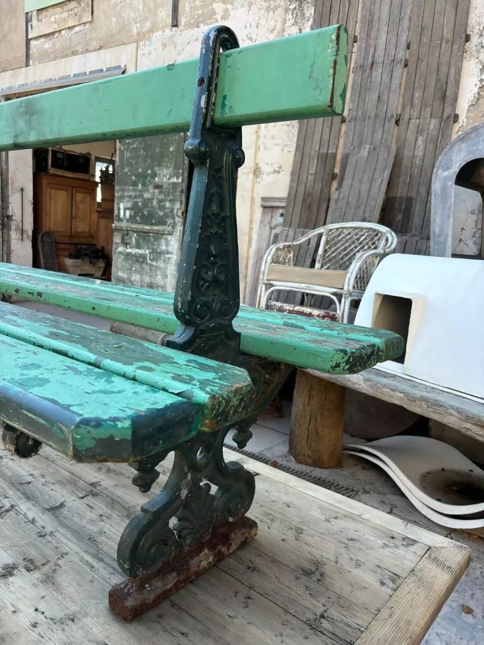 Grand Banc de Jardin Public de la Ville de Paris 1875 – Élégance et Histoire - Ethic Atelier