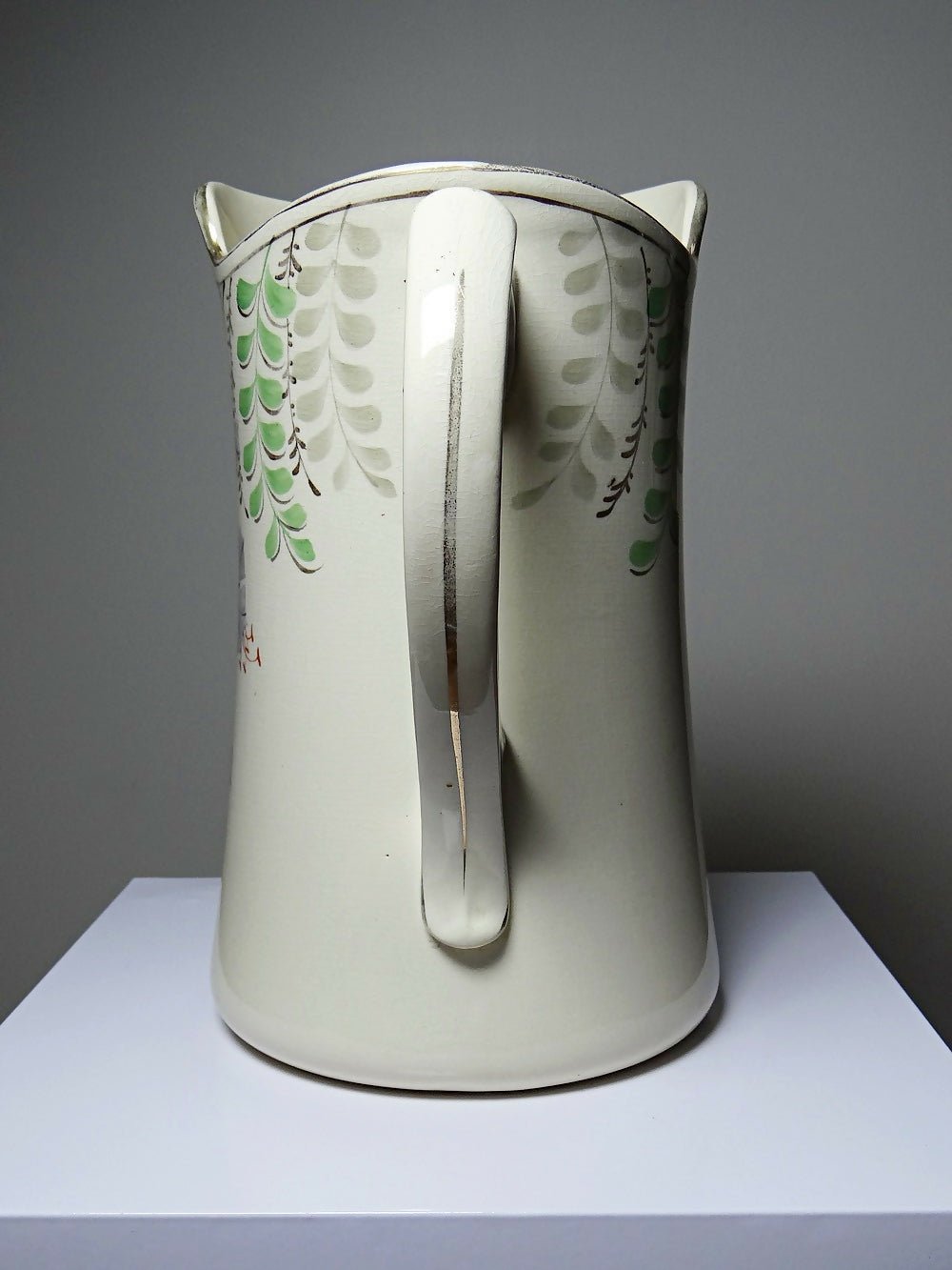 Grand broc de toilette ancien faïence Hamage Moulin des Loups - Ethic Atelier