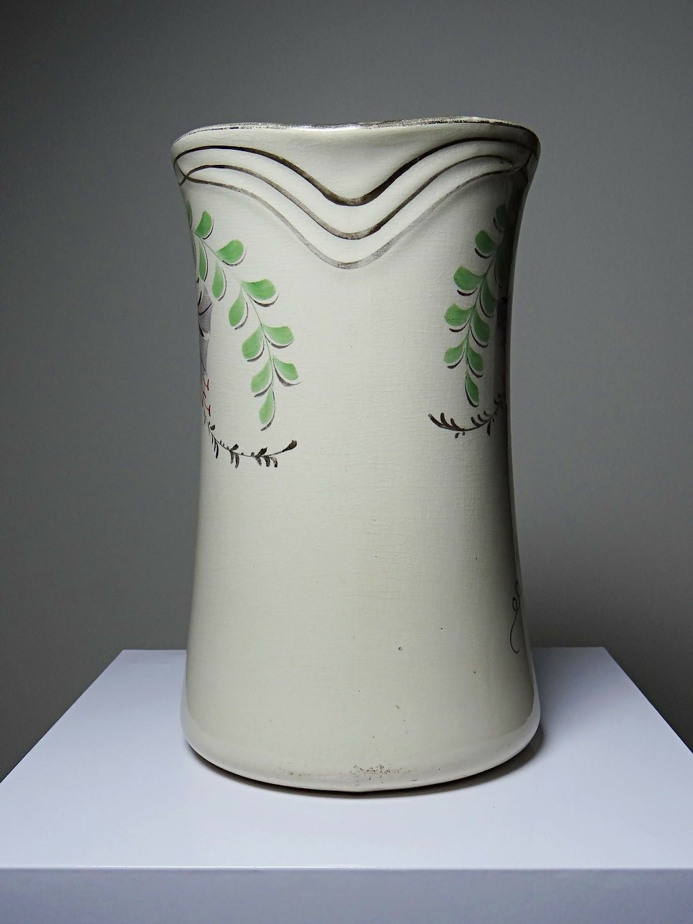 Grand broc de toilette ancien faïence Hamage Moulin des Loups - Ethic Atelier