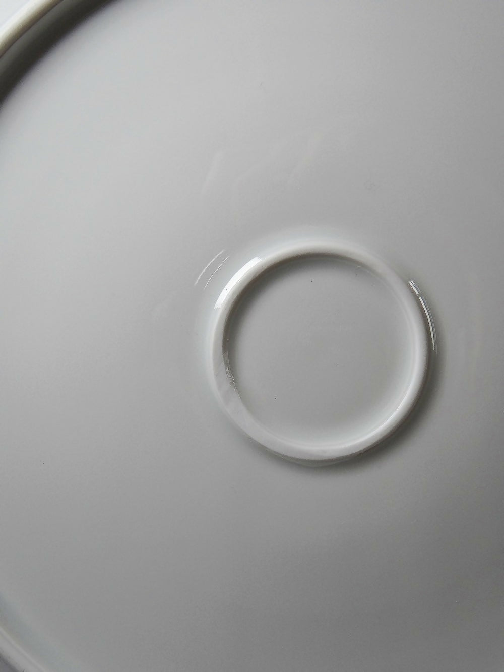 Grand plat de service porcelaine fine de Limoges blanche vintage/ancien - Ethic Atelier