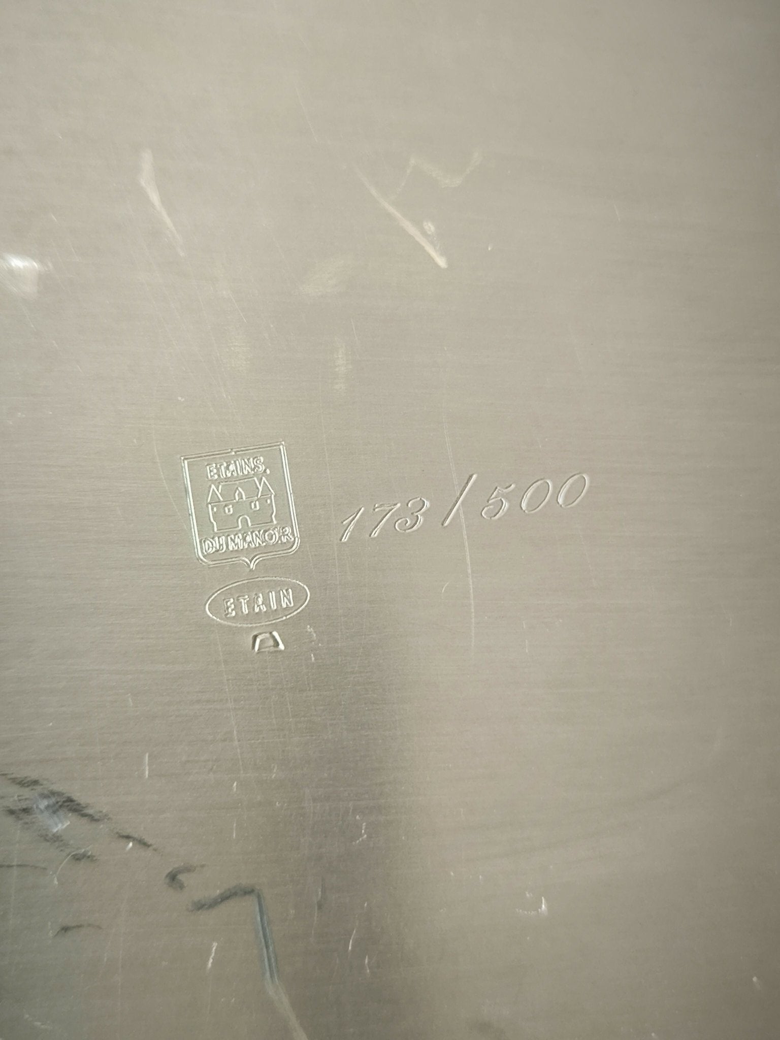 Grand seau à champagne en étain poli - Ethic Atelier