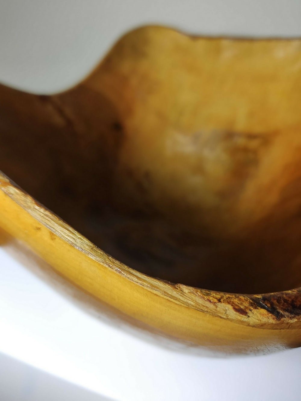 Grande coupe en bois d'olivier Riviera brutaliste artisanat circa 1950 - Ethic Atelier