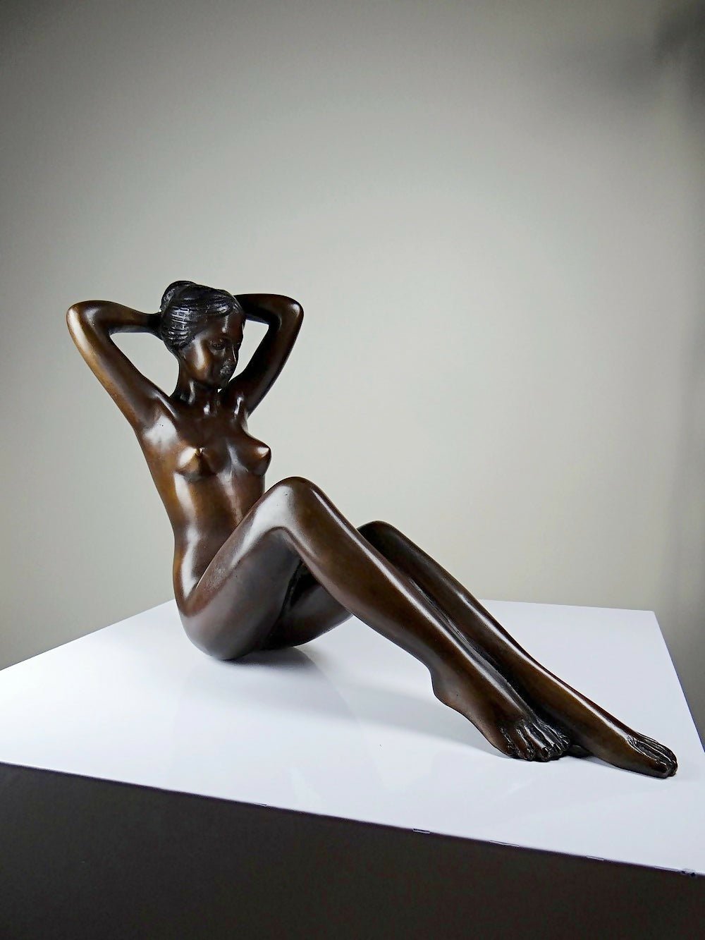 Grande statuette femme nue, Vénus en bronze de charme vintage - Ethic Atelier