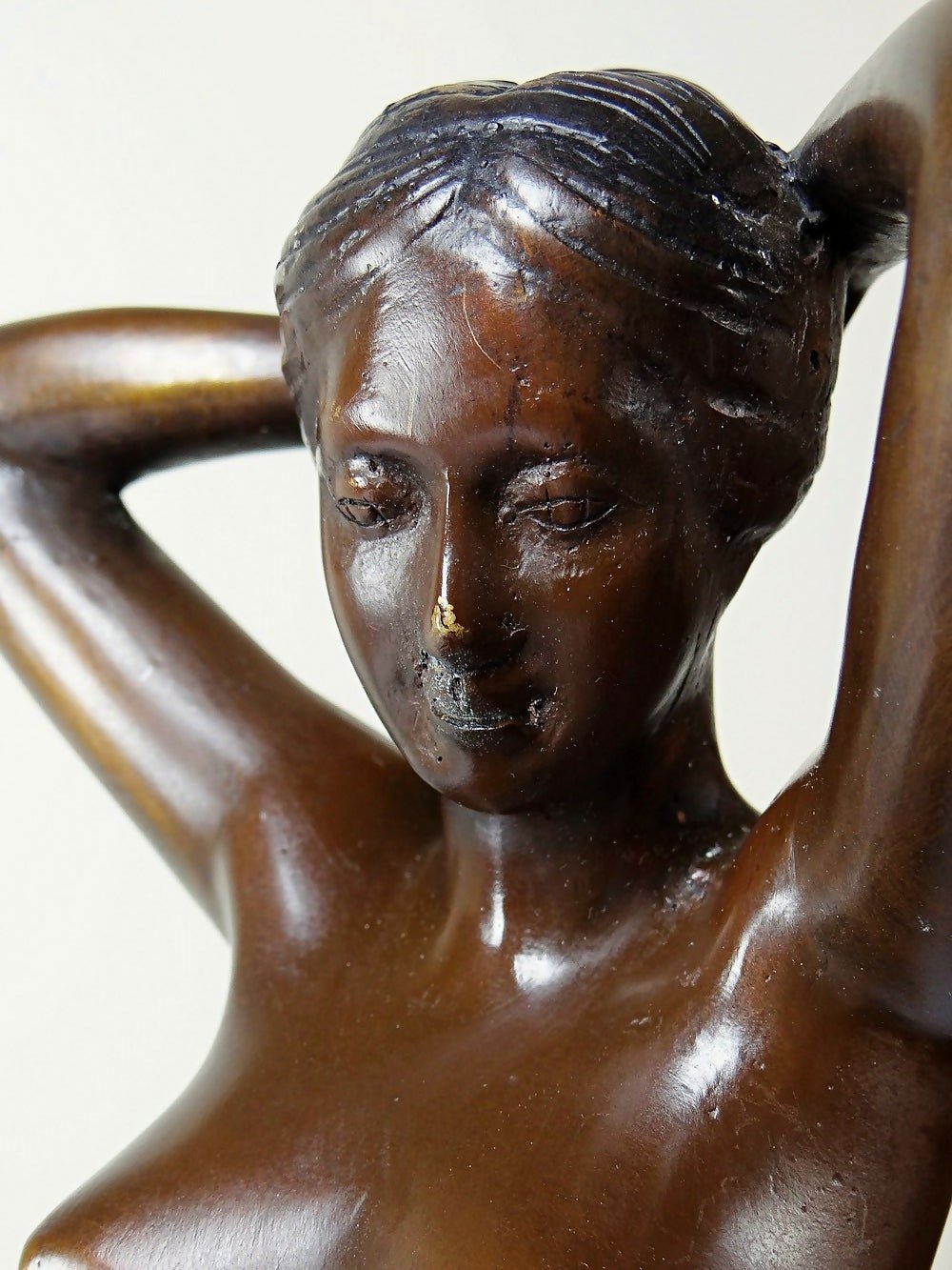 Grande statuette femme nue, Vénus en bronze de charme vintage - Ethic Atelier