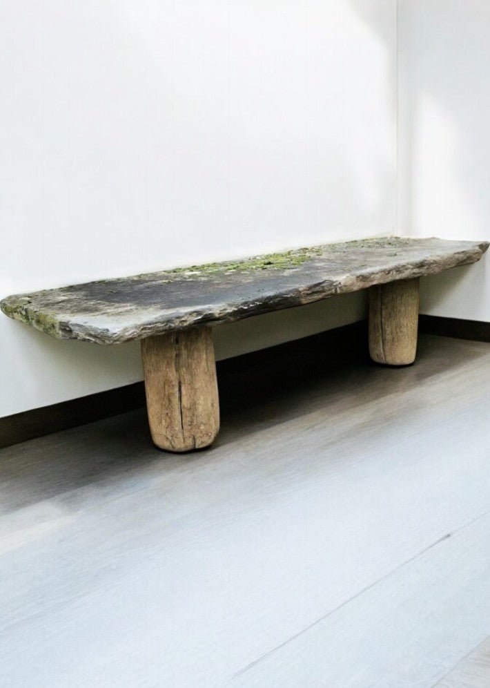 Grande Table Brutaliste en Ardoise - Ethic Atelier