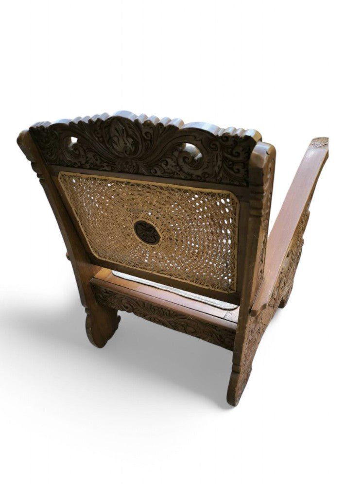 Gros Fauteuil Colonial en Teck Massif - Ethic Atelier