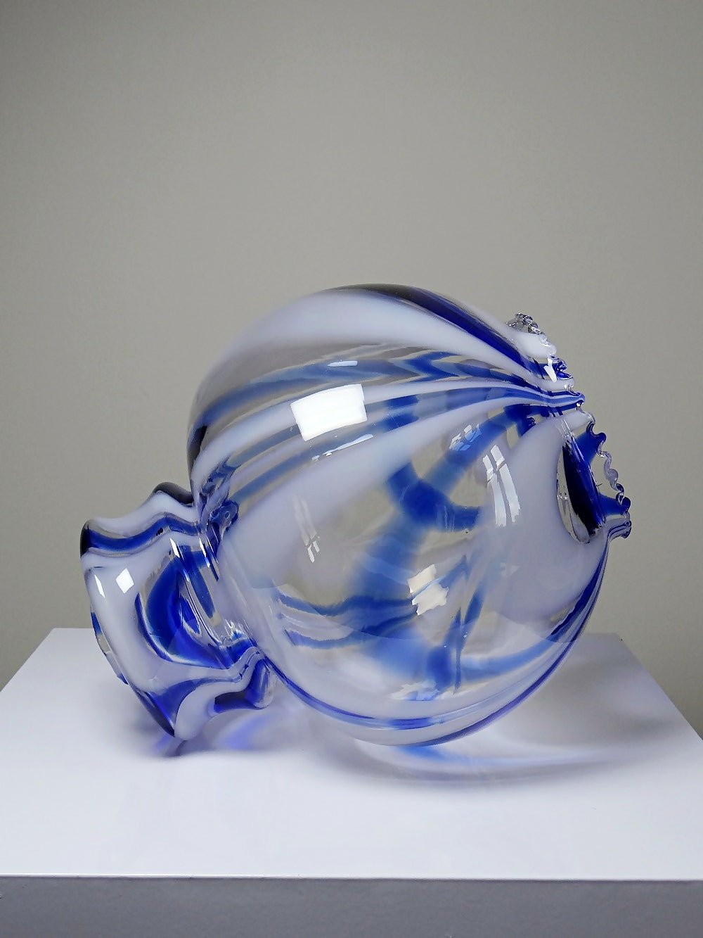 Gros globe de luminaire verre de Murano vintage années 60 - 70 attribué à Moretti - Ethic Atelier