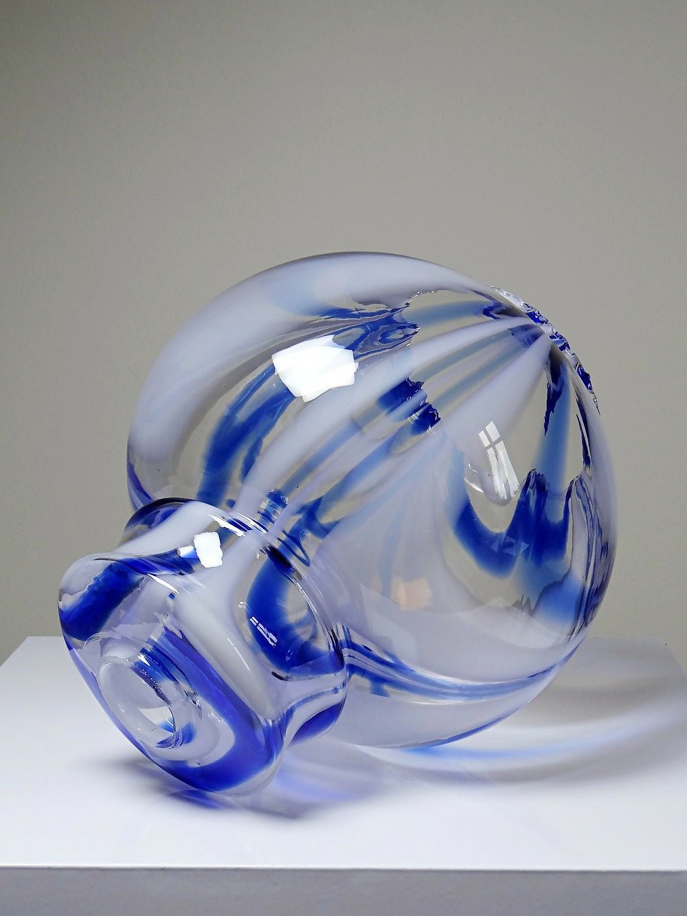 Gros globe de luminaire verre de Murano vintage années 60 - 70 attribué à Moretti - Ethic Atelier