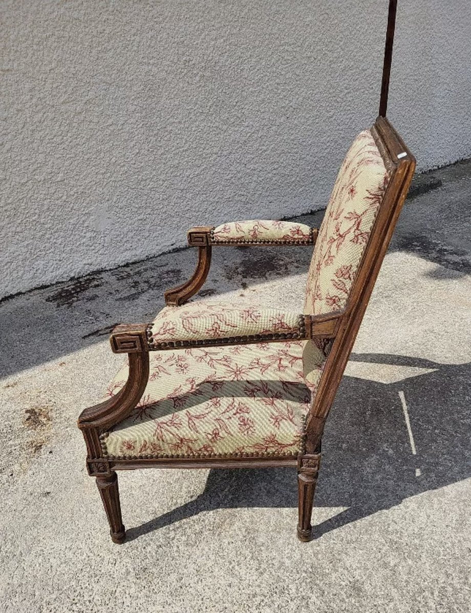Joli Fauteuil Louis XVI en Noyer - XIXe siècle N° 19 - Ethic Atelier