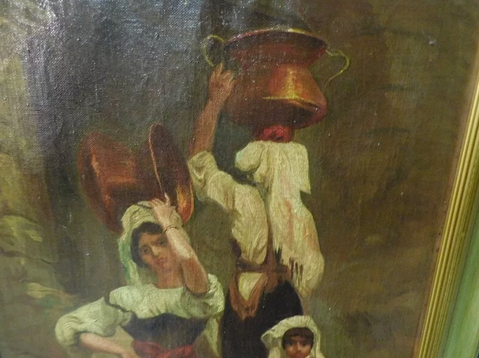 Joli Tableau Huile sur Toile -