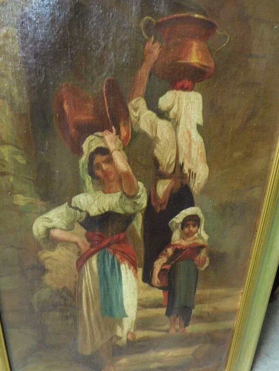 Joli Tableau Huile sur Toile -