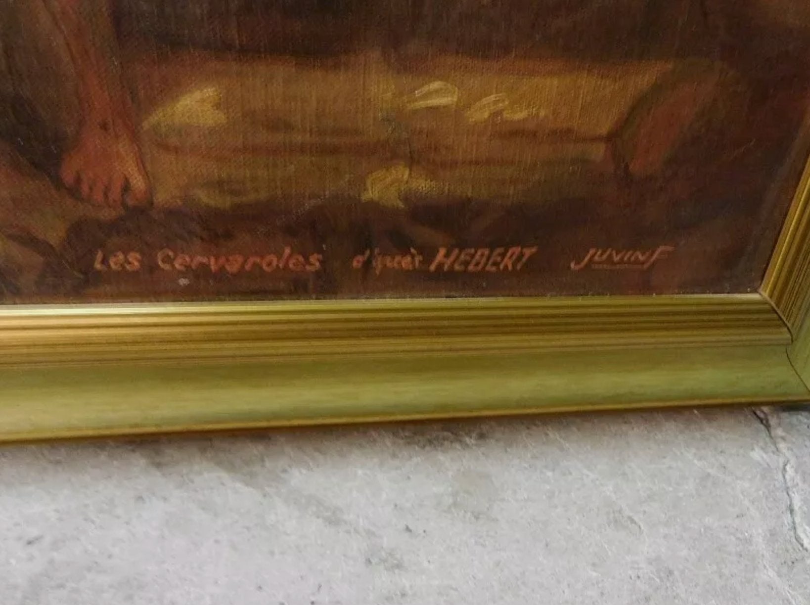 Joli Tableau Huile sur Toile -