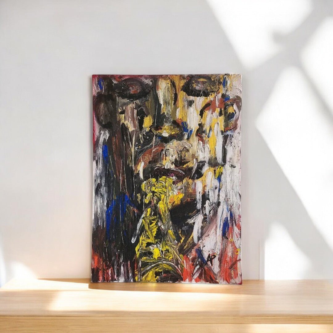 Joli Tableau Peinture - Huile sur Toile - Signé AP Pontvianne Amaury N10 - Ethic Atelier