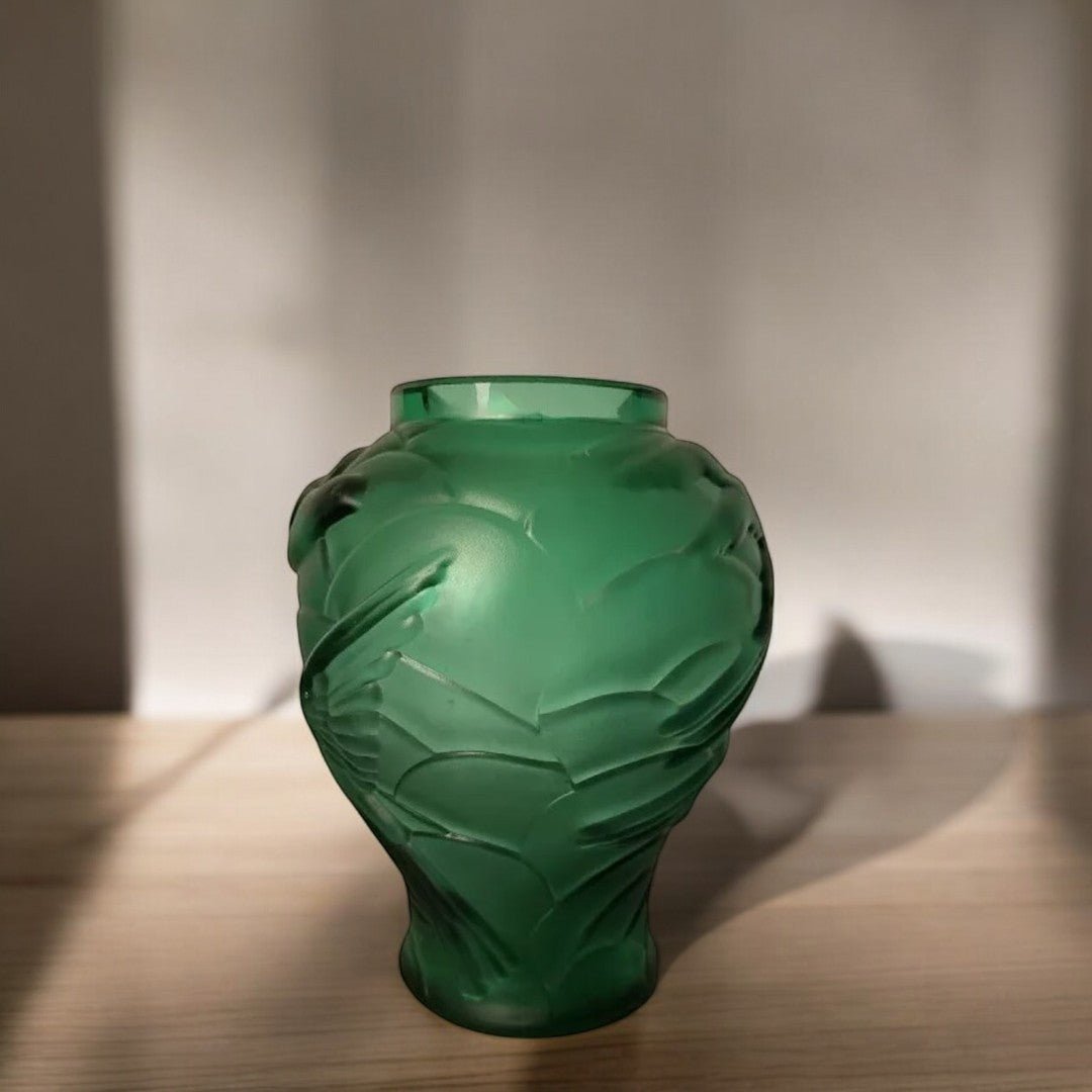 Joli Vase Art Déco – Élégance et Décor d'Oiseaux - Ethic Atelier