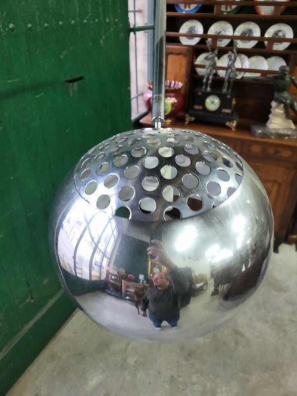 Lampadaire arc en chrome chiné - Ethic Atelier