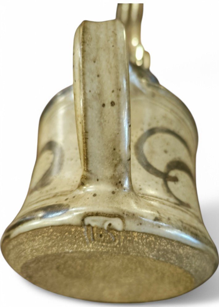 Lampe à pétrole céramique signé S N 1960 - Ethic Atelier