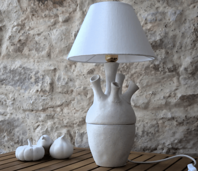 Lampe à Poser "Coraline ou le Chant de la Mer" - Pièce unique - Ethic Atelier