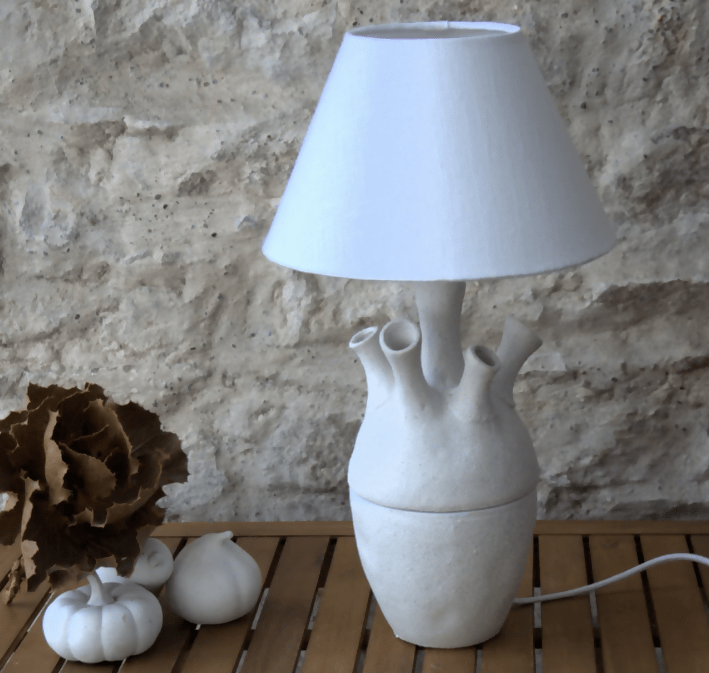 Lampe à Poser "Coraline ou le Chant de la Mer" - Pièce unique - Ethic Atelier