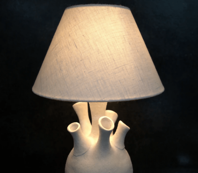 Lampe à Poser "Coraline ou le Chant de la Mer" - Pièce unique - Ethic Atelier