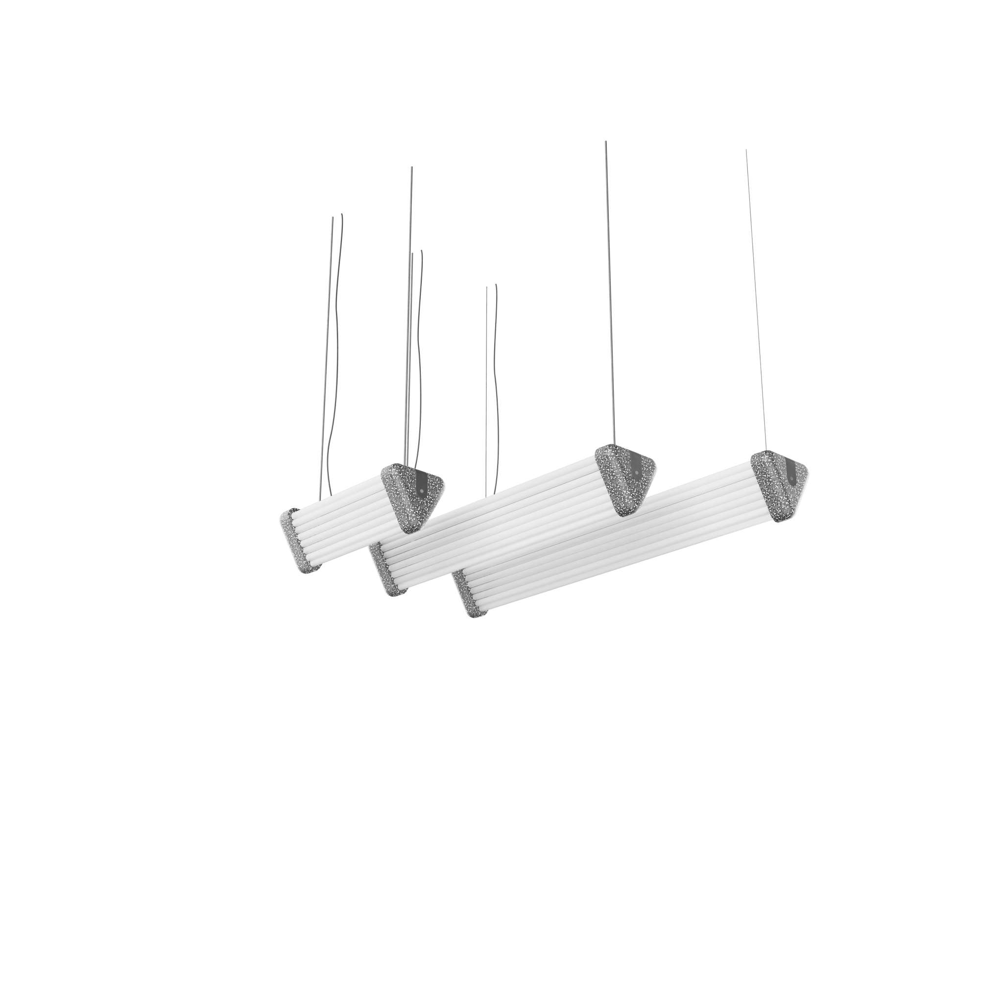 Lampes Polix en Néons Réemployés et Polystyrène Upcyclé - Ethic Atelier