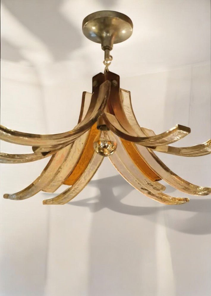 Lustre en Pâte de Verre par Carlo Nason pour Mazzega – Vers 1970 - Ethic Atelier