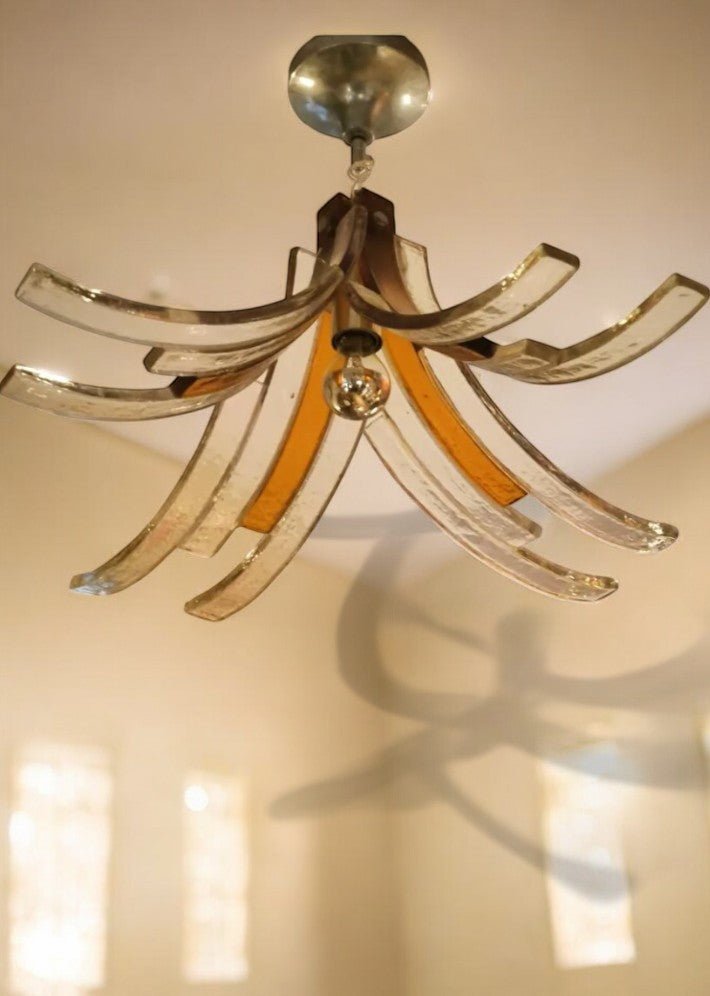 Lustre en Pâte de Verre par Carlo Nason pour Mazzega – Vers 1970 - Ethic Atelier