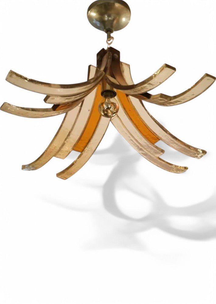 Lustre en Pâte de Verre par Carlo Nason pour Mazzega – Vers 1970 - Ethic Atelier