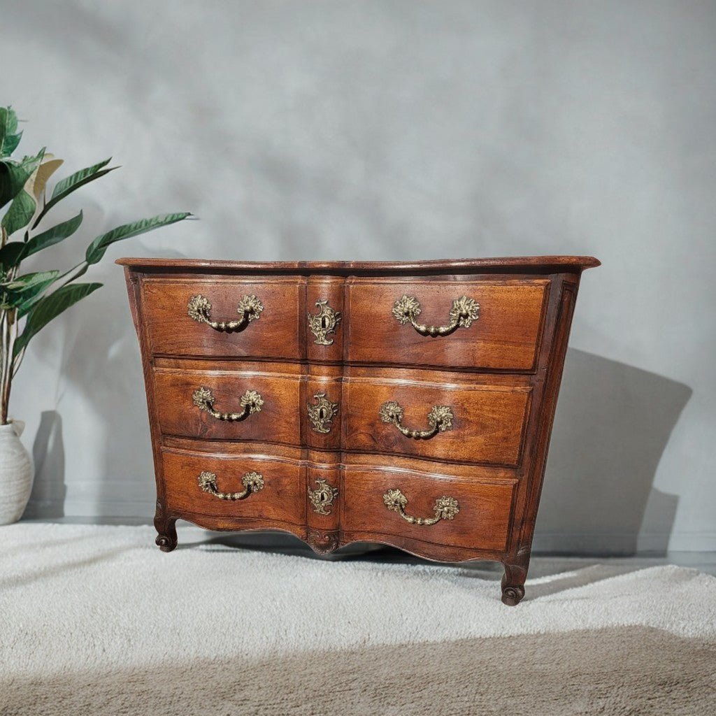 Magnifique Commode Arbalette Louis XV - Fin XVIIIe Siècle - Ethic Atelier