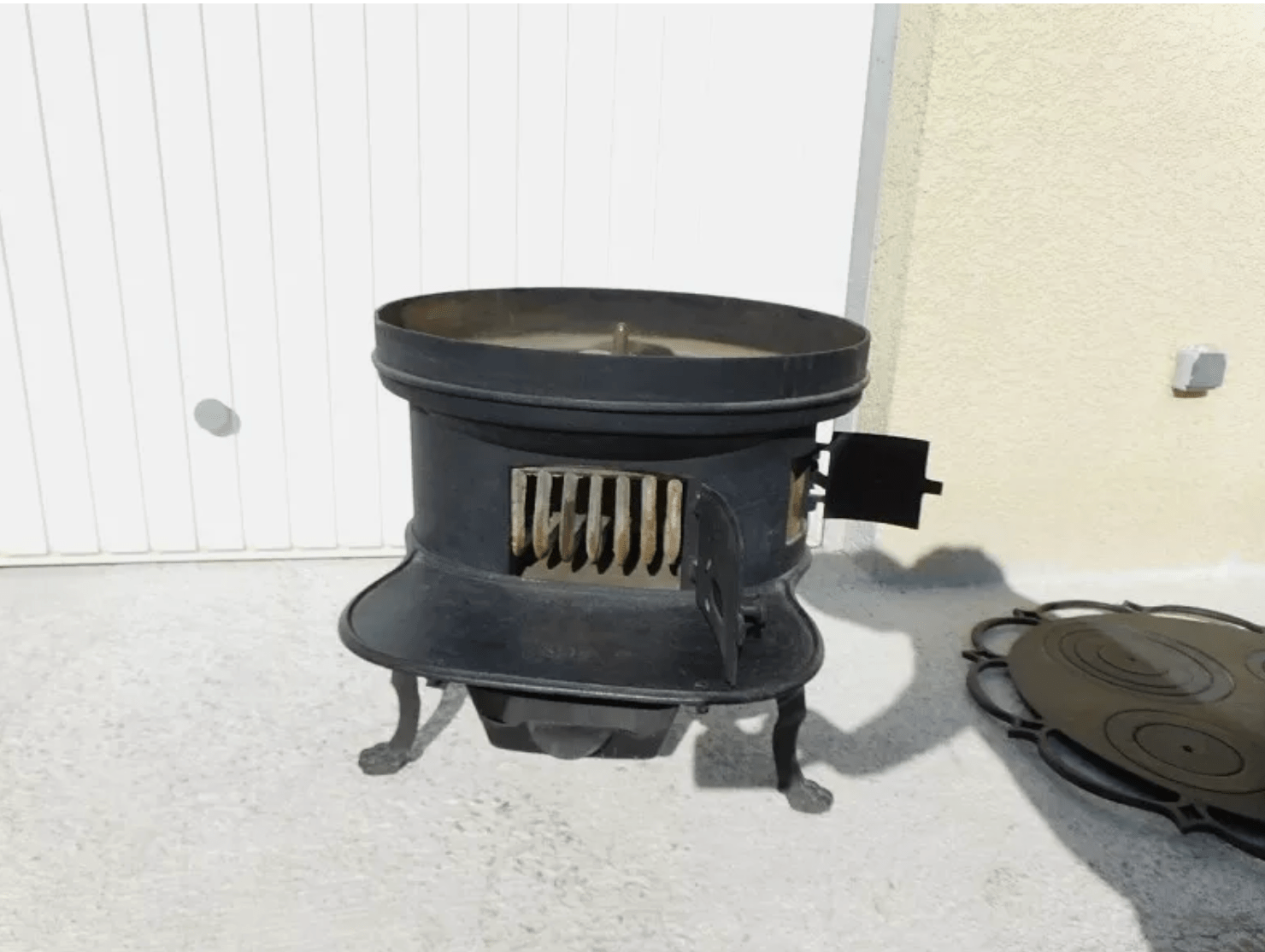 Magnifique et Rare Fourneau Poêle Courtot Aîné - Ethic Atelier