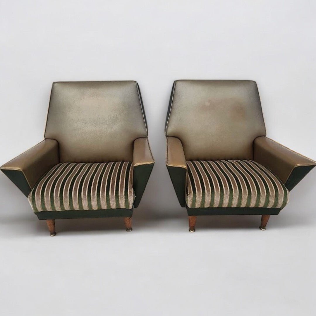 Magnifique Paire de Fauteuils en Skyl - Design Rock a Billy - 1950 - Ethic Atelier