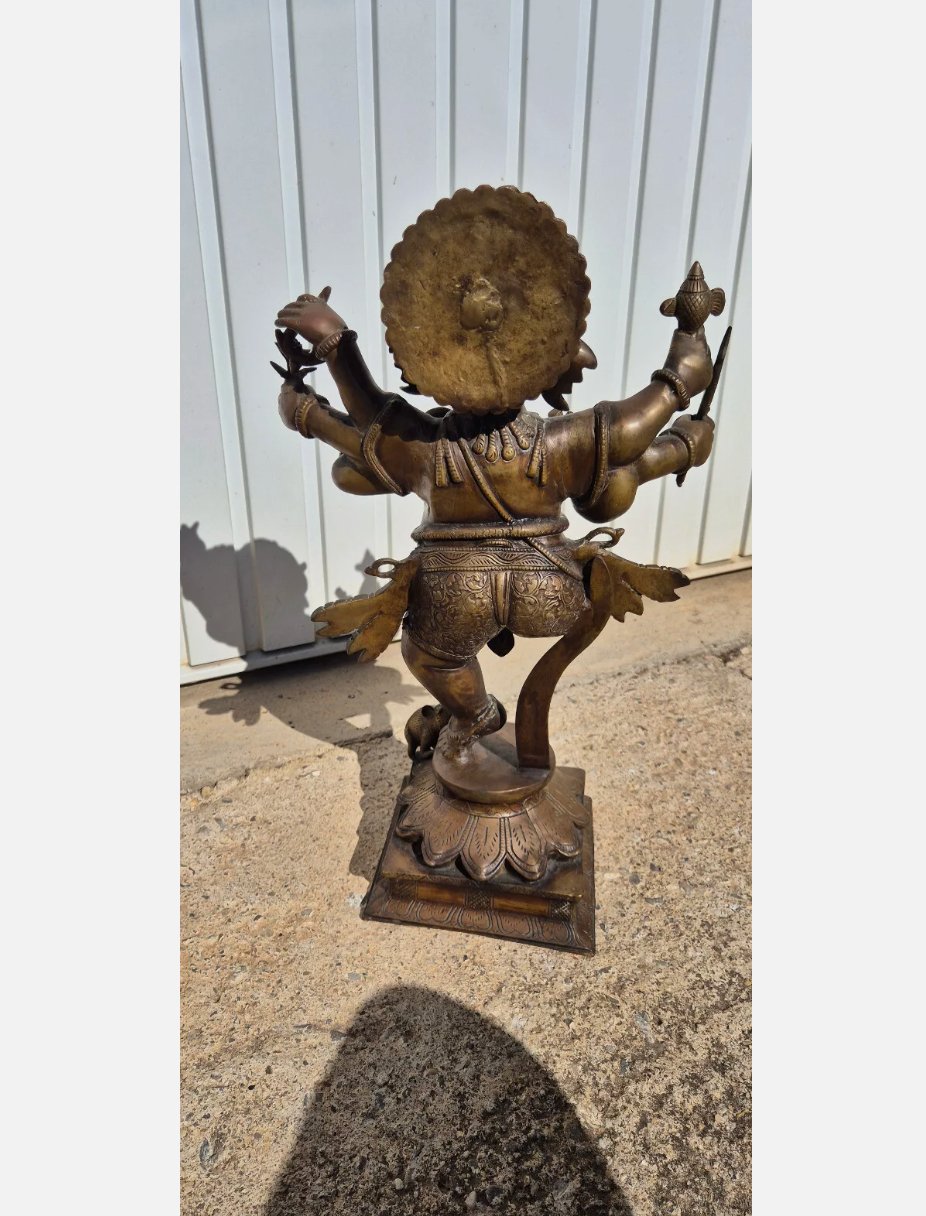 Magnifique Statue en Bronze de Ganesh - Ethic Atelier